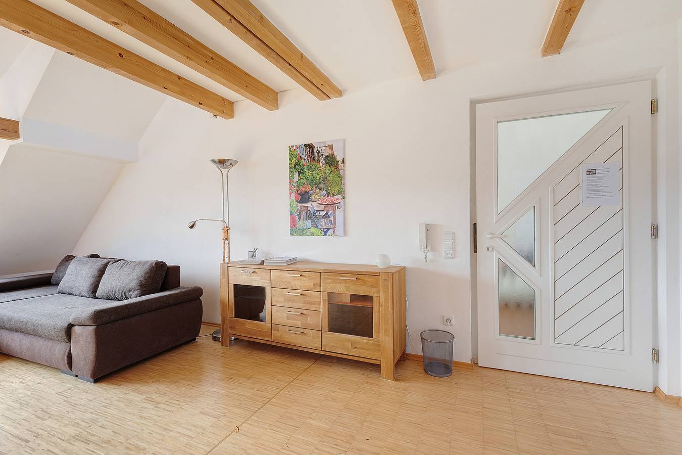 Ganze Wohnung, Ferienwohnung 'Birkethof Romantik' mit gemeinsamer Terrasse, privatem Garten und Wi-Fi in Grimoldsried, Mickhausen