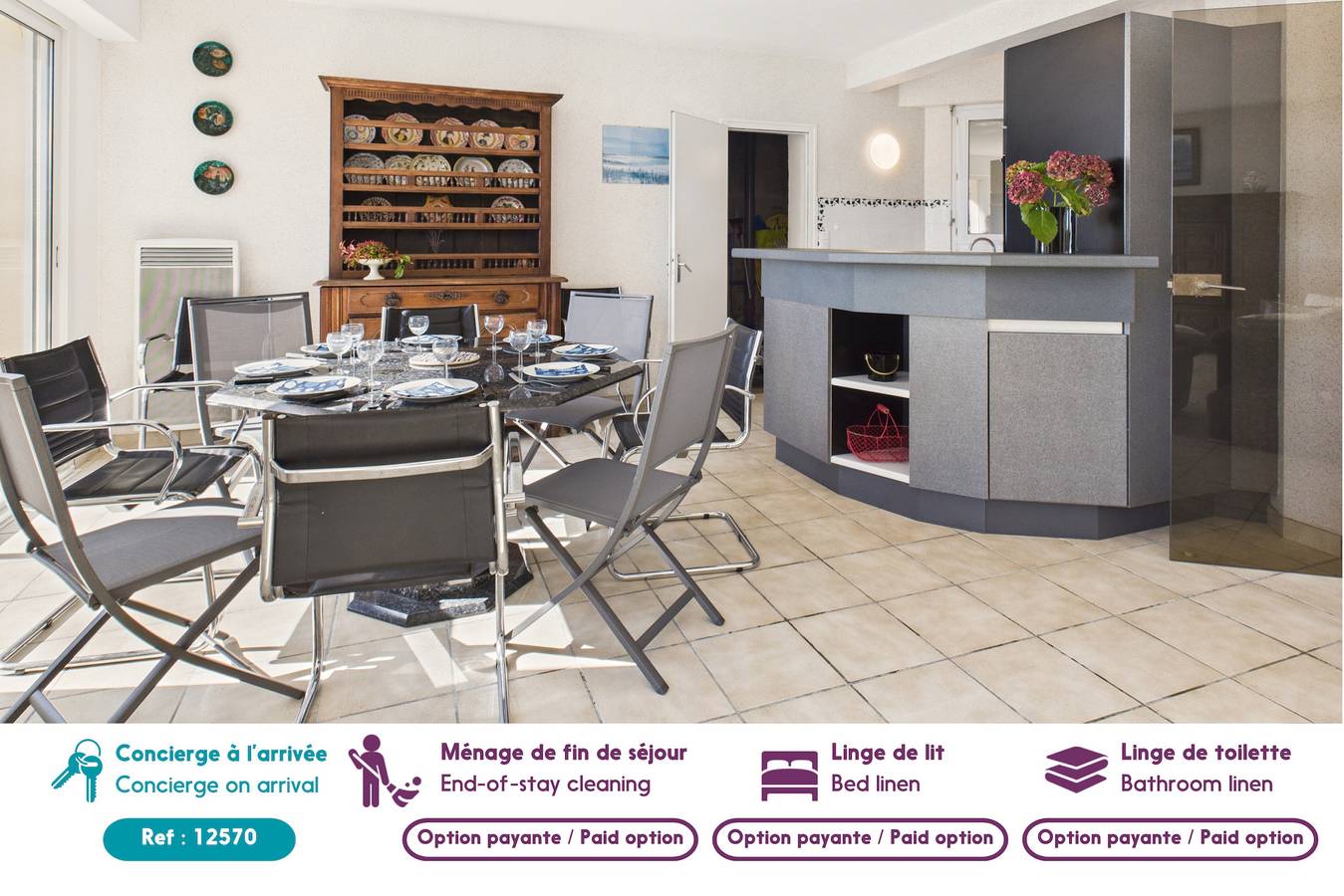 Maison de vacances pour 8 personnes avec balcon in Arzon, Côte des Mégalithes