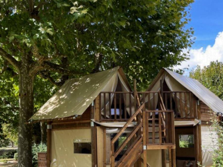 Camping Canal de Berry - Lodge 4 personen - Familie Plus in Saint-Amand-Montrond