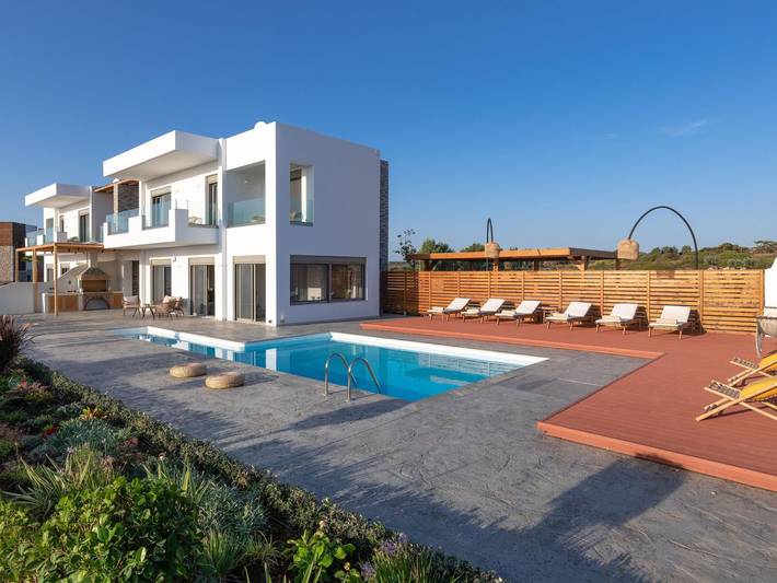 Ferienhaus für 7 Personen, mit Balkon und Terrasse sowie Garten und Pool in Lachania - 4