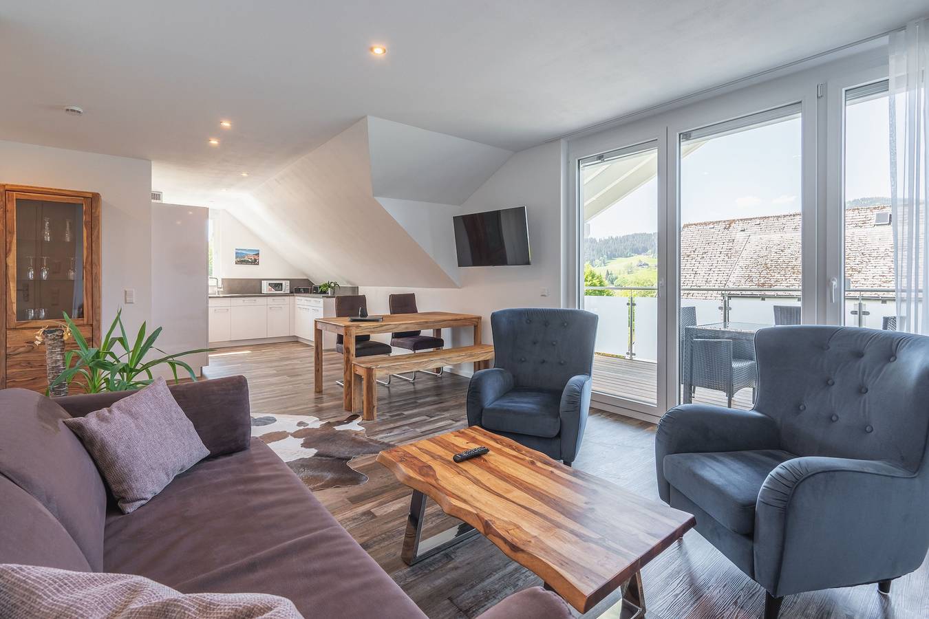 Ganze Wohnung, Ferienwohnung 'Sonnentau' mit Bergblick, Sauna, Balkon und Wi-Fi in Breitnau, Südschwarzwald