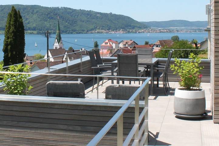 Ferienwohnung für 4 Personen, mit Balkon und Seeblick sowie Ausblick in Sipplingen, Obersee (Bodensee)