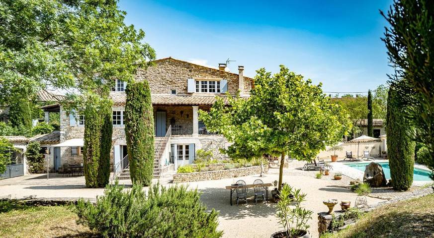 Gîte pour 5 personnes, avec vue ainsi que piscine et jardin à Saint-André-de-Cruzières - 3