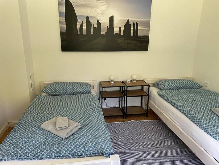 Ferienhaus für 4 Personen, mit Balkon und Terrasse sowie Garten und Ausblick in Hatten