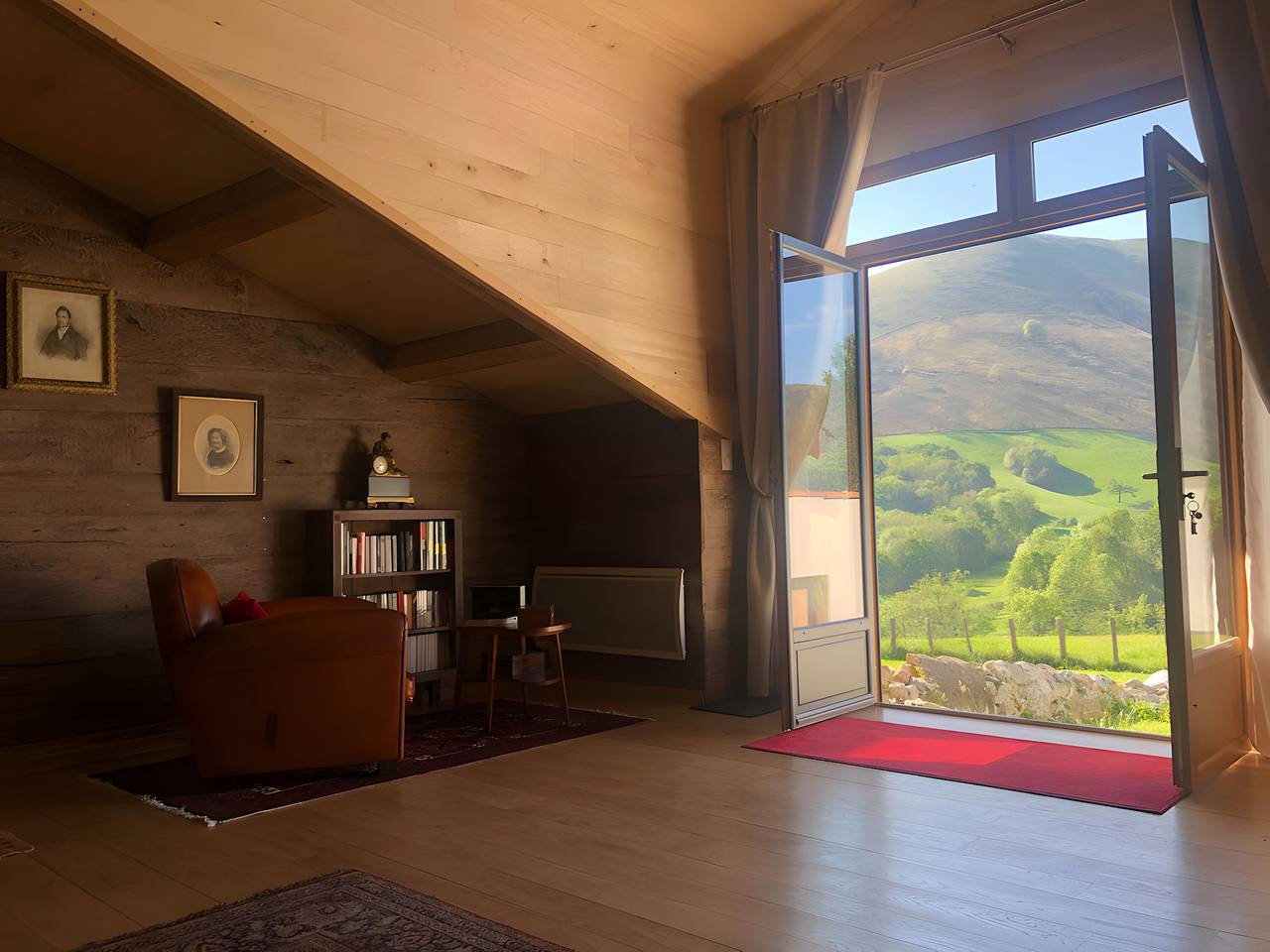 Bed and Breakfast 'Lukugaraia' with Mountain View, Private Garden and Wi-Fi in Iholdy, Bayonne region