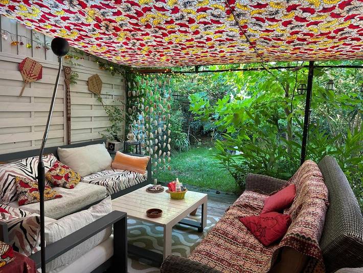 Chambre d’hôte pour 5 personnes, avec Terrasse et Jardin