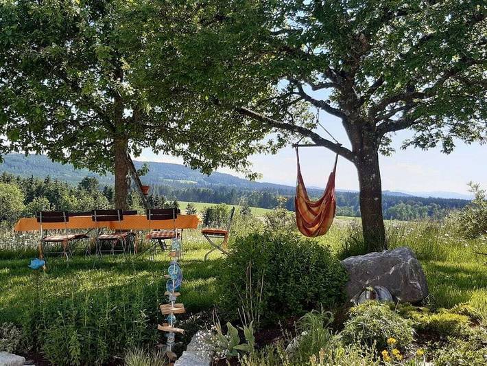 Ferienhaus für 2 Personen, mit Terrasse und Garten in Altusried