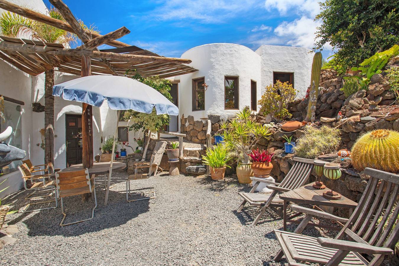 Casa Caldereta con vistas a la montaña, piscina, Wi-Fi y terraza in Guatiza, Teguise