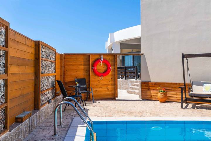 Ferienhaus für 6 Personen, mit Terrasse und Pool in Afantou - 3