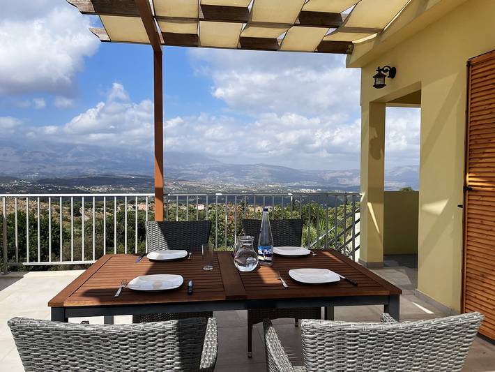Villa für 10 Personen, mit Balkon und Garten sowie Ausblick in Chania und Umgebung - 4