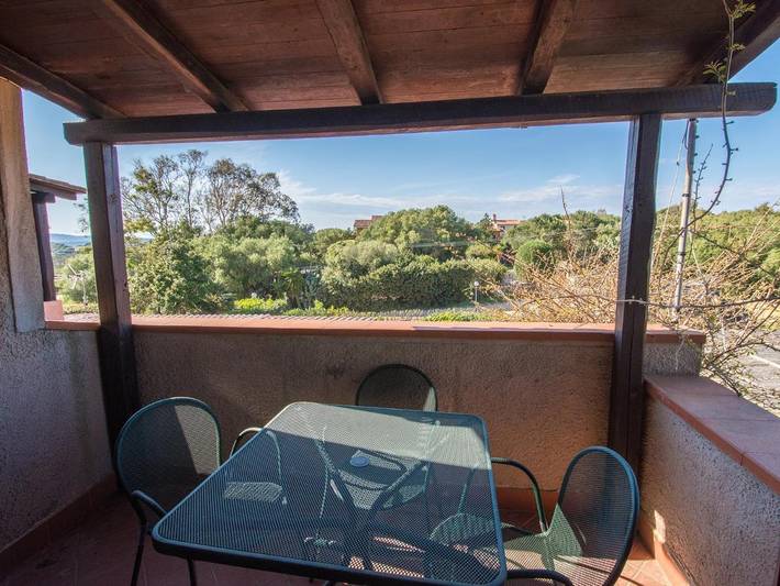 Appartement de vacances pour 4 personnes, avec Balcon ainsi que Terrasse et Vue à Porto Pollo