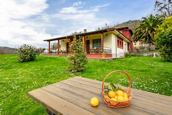 Geheel appartement, Chalet 'Les Cuartes 2' met bergzicht, privéterras en privétuin in Cangas de Onís, Cornisa Cantábrica (Spanje)