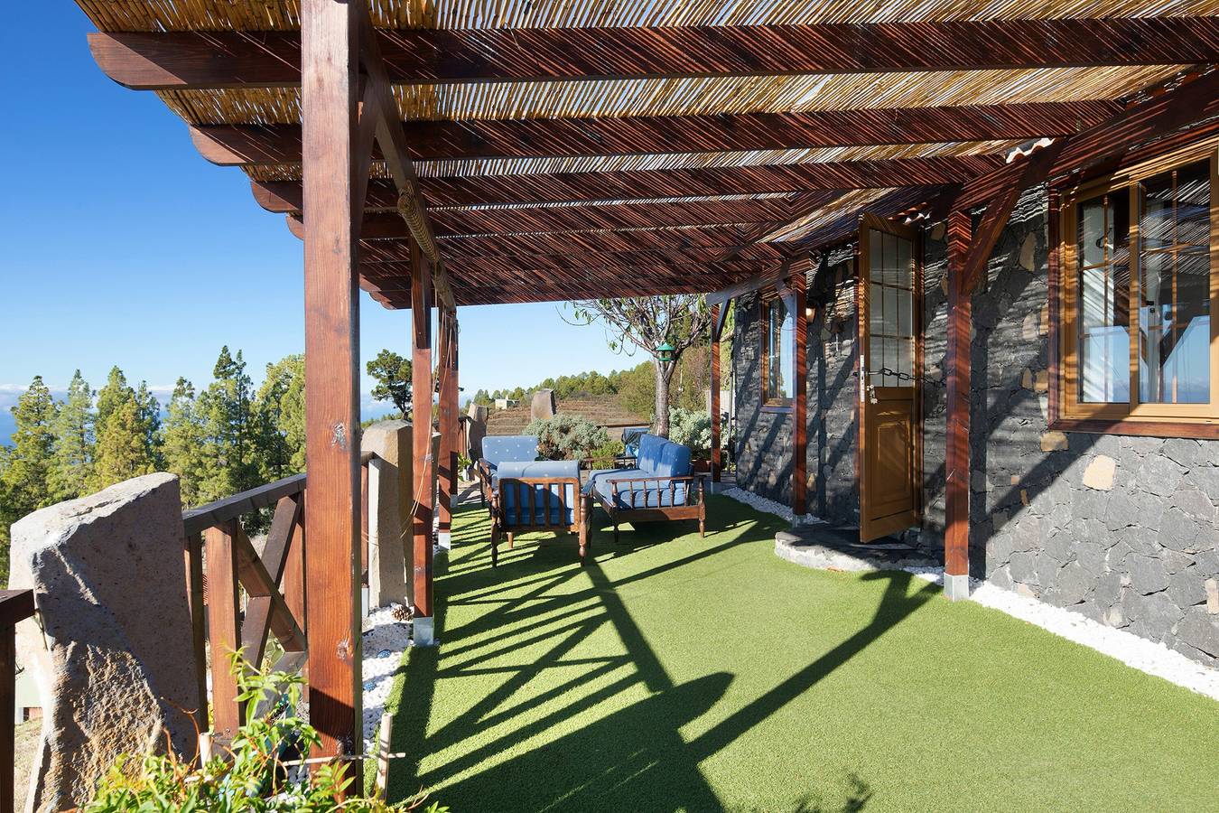 Maison de vacances 'Media Pipa' avec vue sur la mer, Wi-Fi et climatisation in Puntagorda, La Palma Nord