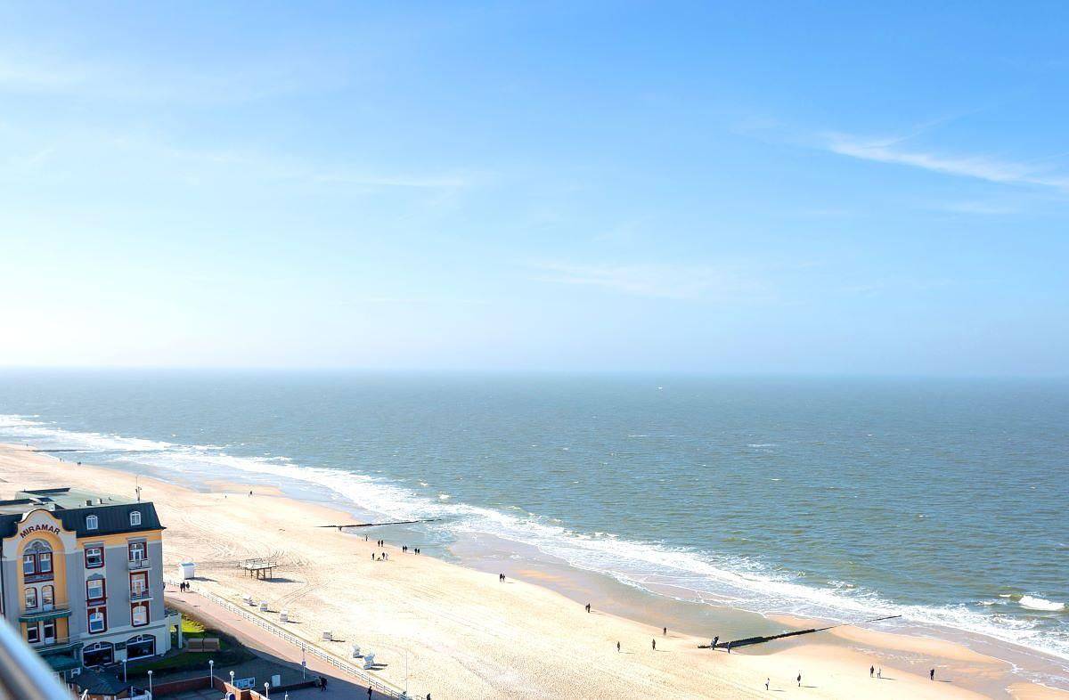 Appartement entier, Haus Metropol - 11.Og - 2 Personen - Top Meerblick in Westerland Hauptstrand, Sylt