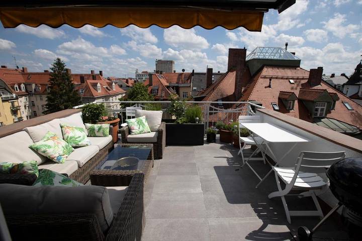 Ferienwohnung für 4 Personen, mit Terrasse in München