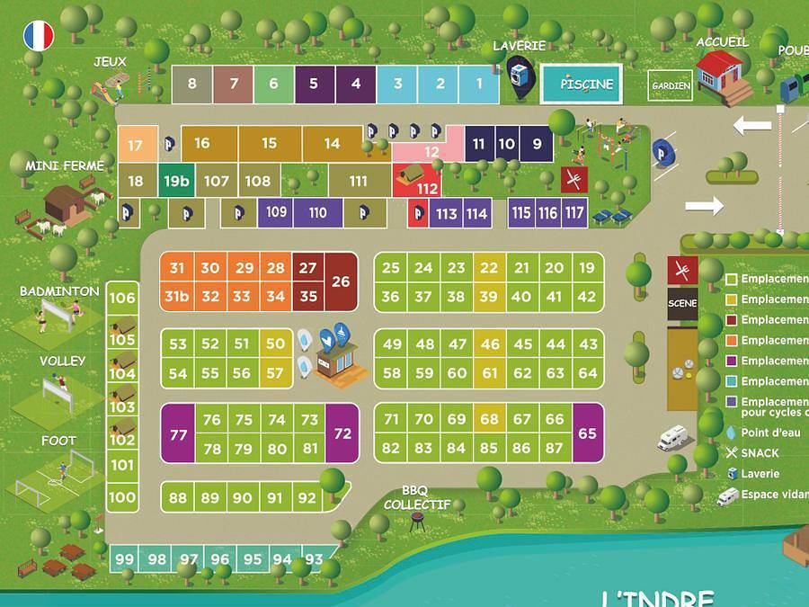 Camping Vallée de L'Indre - Mobilheim 6 personen - Mobilheim 6 pers Premium 3 Schlafzimmer 2 Badezimmer in Montbazon, Tours und Umgebung