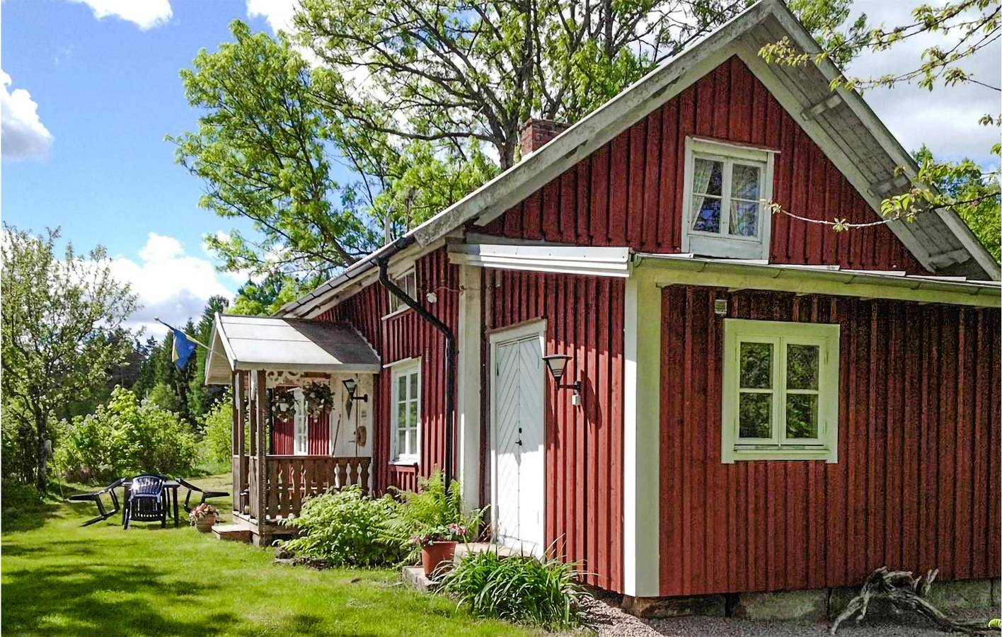 Ferienhaus für 6 Personen mit Garten in Marks Kommun, Västergötland
