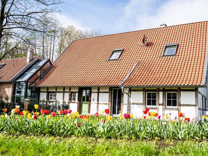 Ferienhaus für 4 Personen, mit Terrasse und Sauna in Versmold