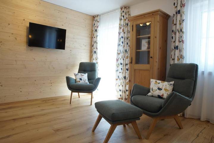 Bauernhof für 5 Personen, mit Balkon und Terrasse sowie Garten und Ausblick