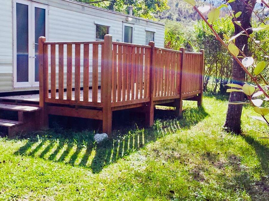 Camping Mas de Lastourg - Mobilheim 4 personen - Komfort in Fuilla, Parc naturel régional des Pyrénées catalanes