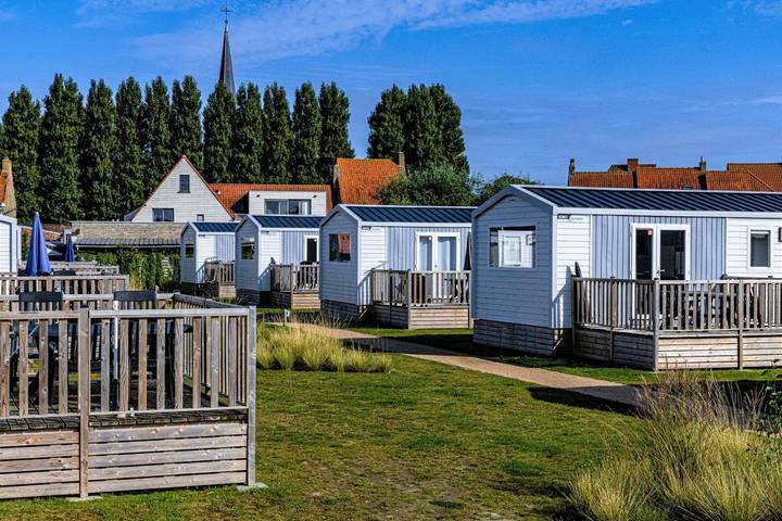 Camping für 6 Personen, mit Garten und Seeblick sowie Pool und Kinderpool, mit Haustier in Flandern - 3