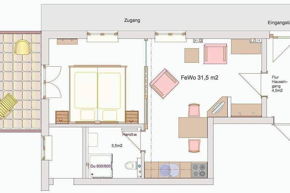 Apartment Ec - Gästehaus Johanna in Bad Wiessee, Bavarian Alps