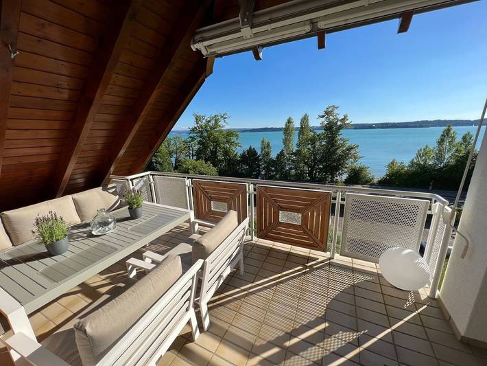 Ferienwohnung für 2 Personen, mit Seeblick und Balkon/Terrasse sowie Balkon in Unteruhldingen - 2