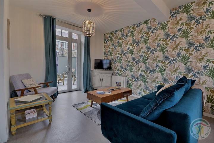 Gîte pour 5 personnes, avec Terrasse et Vue dans Plage du Prieuré