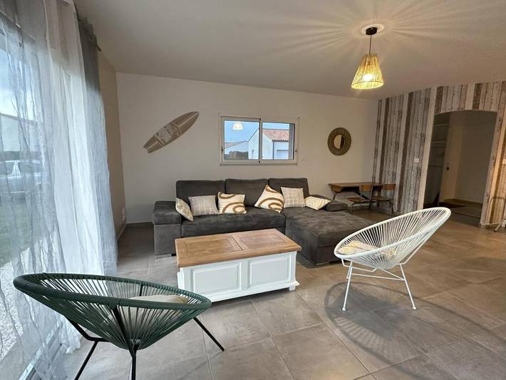 Location de vacances pour 6 personnes, avec jardin ainsi que piscine et vue à Le Bernard - 4