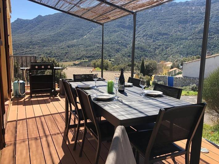 Maison de vacances pour 4 personnes, avec Terrasse ainsi que Jardin et Vue