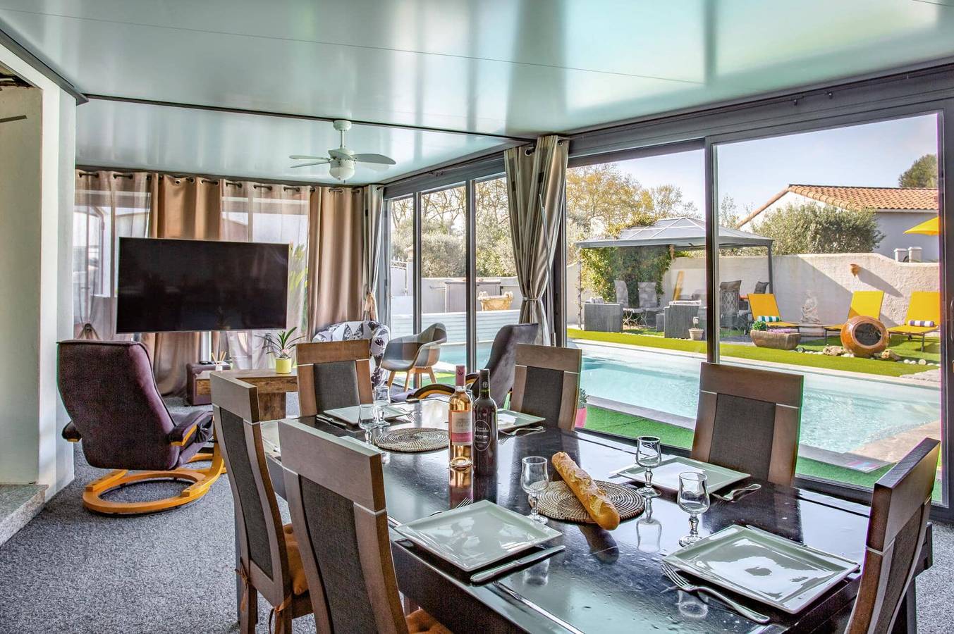 Villa pour 8 personnes avec jardin in Plaissan, Région de Lodève