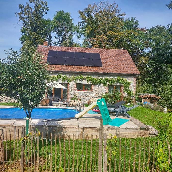 Location de vacances pour 2 personnes, avec vue ainsi que piscine et jardin, animaux acceptés à Walcourt - 4