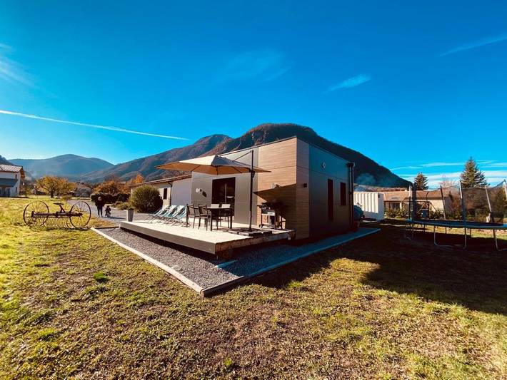 Gîte pour 4 personnes, avec jardin ainsi que terrasse et vue à Rochebrune