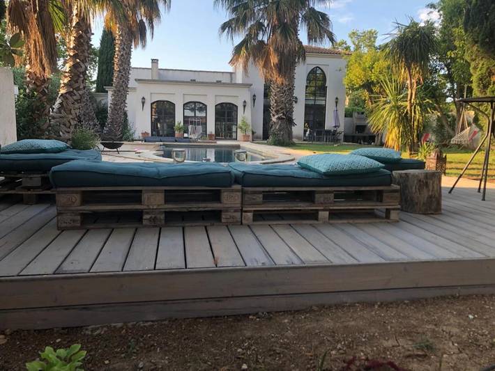 Location de vacances pour 8 personnes, avec jardin ainsi que piscine et terrasse à Florensac - 2