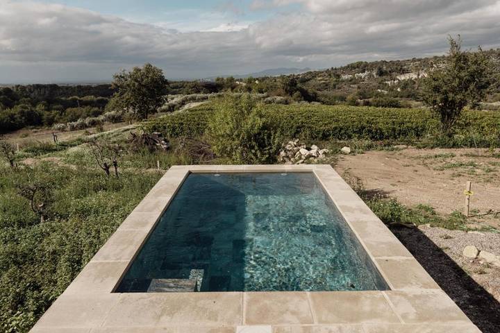 Maison de vacances pour 5 personnes, avec Terrasse et Jardin ainsi que Piscine et Vue