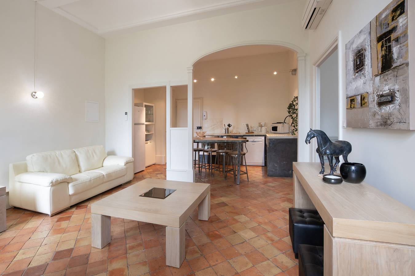 Appartement entier, Appartement 'Le Peuplier' avec piscine partagée, Wi-Fi et climatisation in Saint-Germain, Ardèche