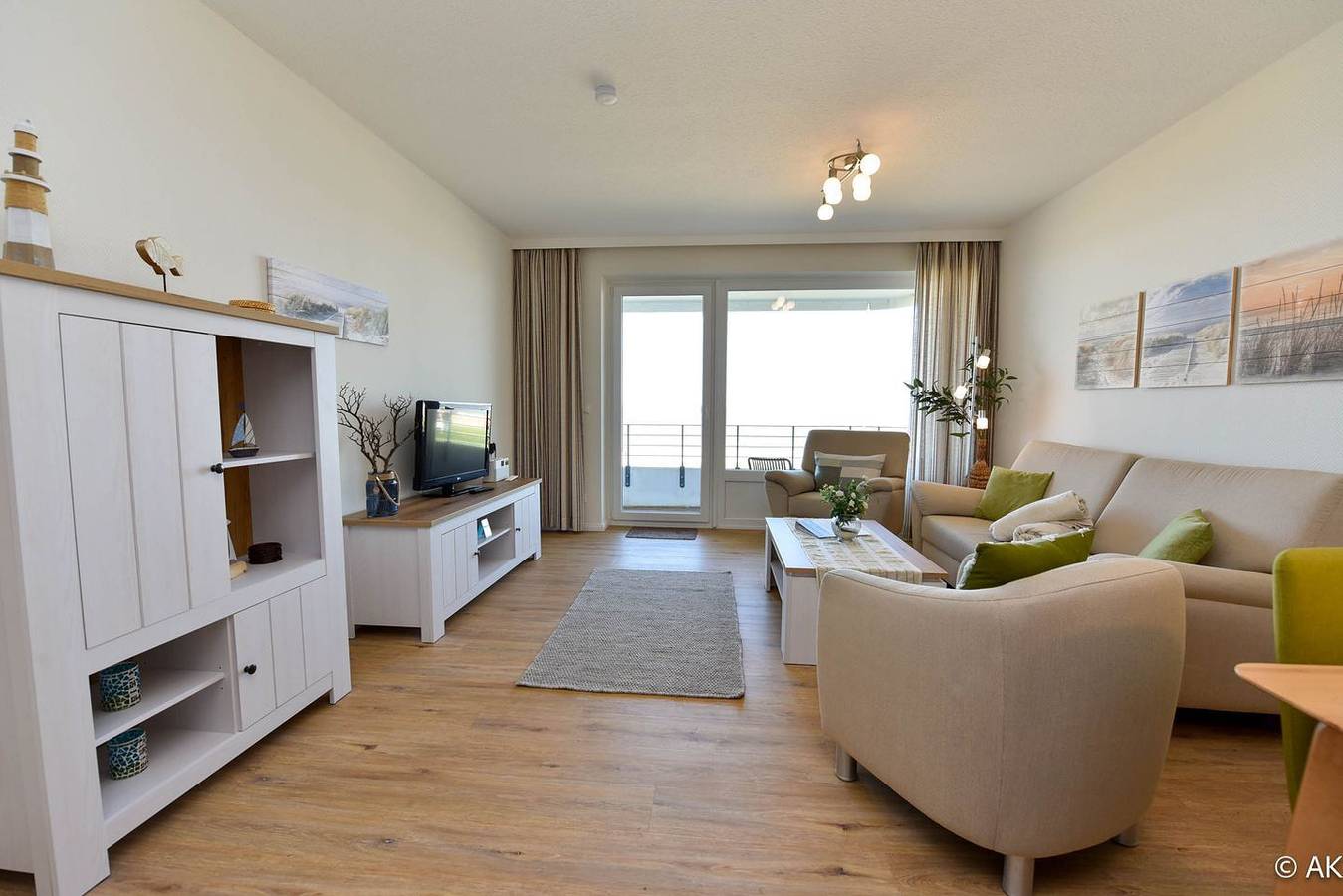 Ganze Wohnung, Wohnung Nr. 11 im Haus Nautilus mit direkter Seesicht auf das Wattenmeer in Duhnen, Cuxhaven