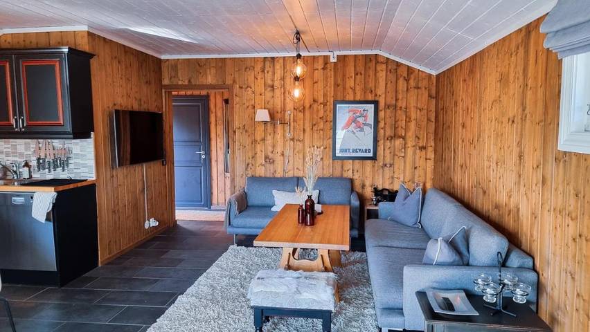 Ferienhaus für 8 Personen, mit Terrasse und Garten sowie Ausblick in Geilo