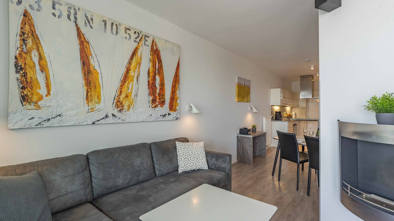 Ganze Ferienwohnung, App. 24 / 2-Zi. Whg. "Wasserblick" am Passathafen Travemünde (Pva024) in Priwall, Lübecker Bucht