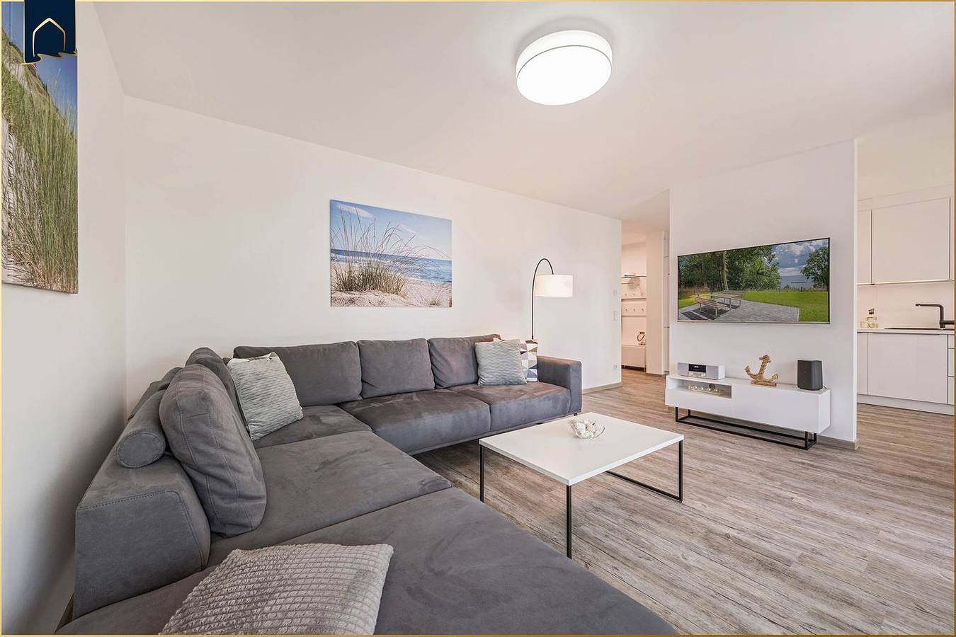 Ganze Wohnung, Moderne Ferienwohnung am Stettiner Haff mit Garten und Balkon in Zirchow, Usedom