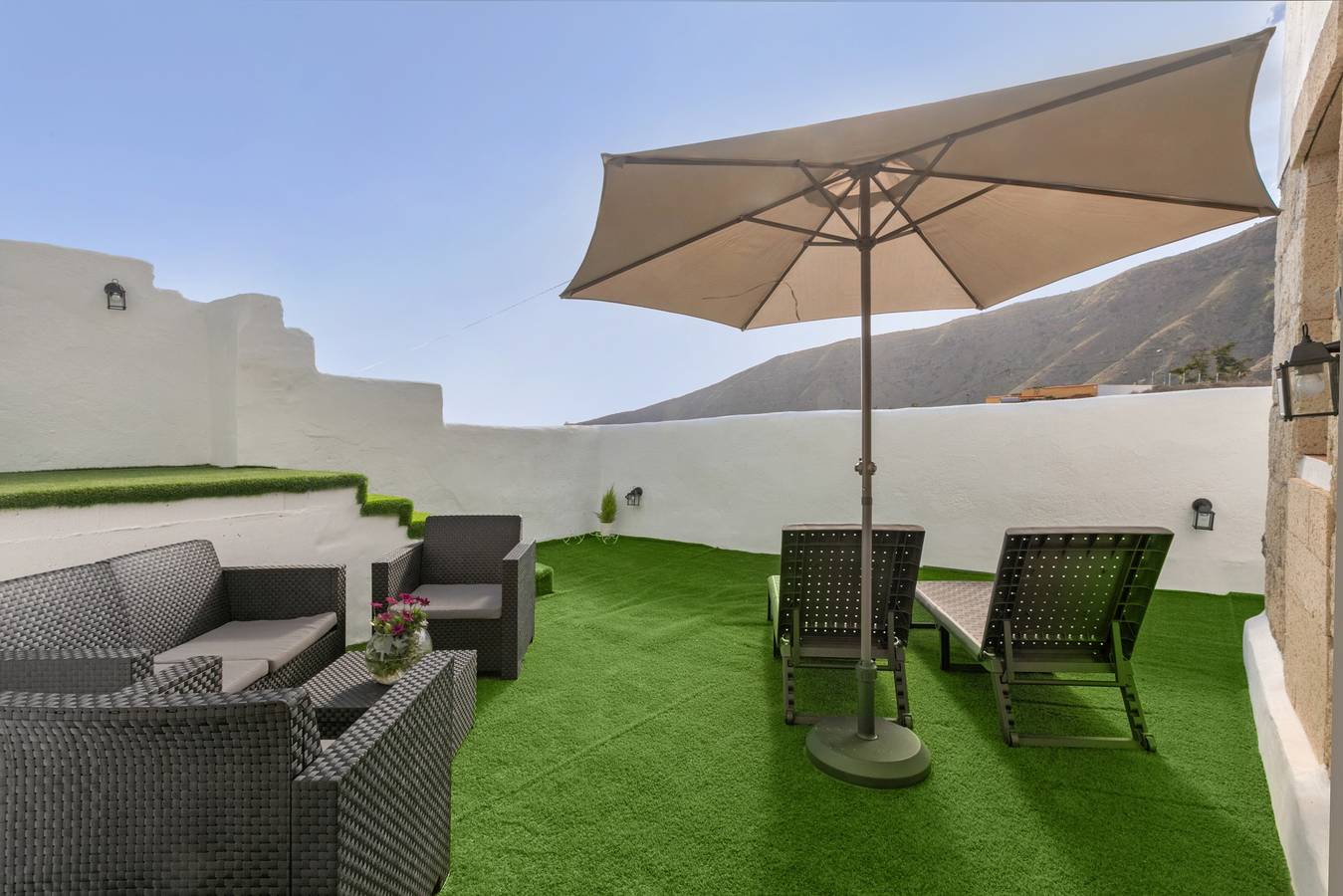 Studio entier, Studio de vacances 'Hogar De Ireneo' avec vue sur la mer, terrasse privée et Wi-Fi in El Riego, Güímar