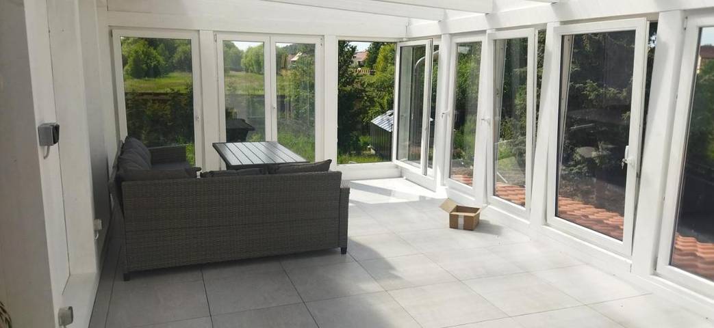 Ferienwohnung für 4 Personen, mit Balkon und Terrasse sowie Garten und Ausblick