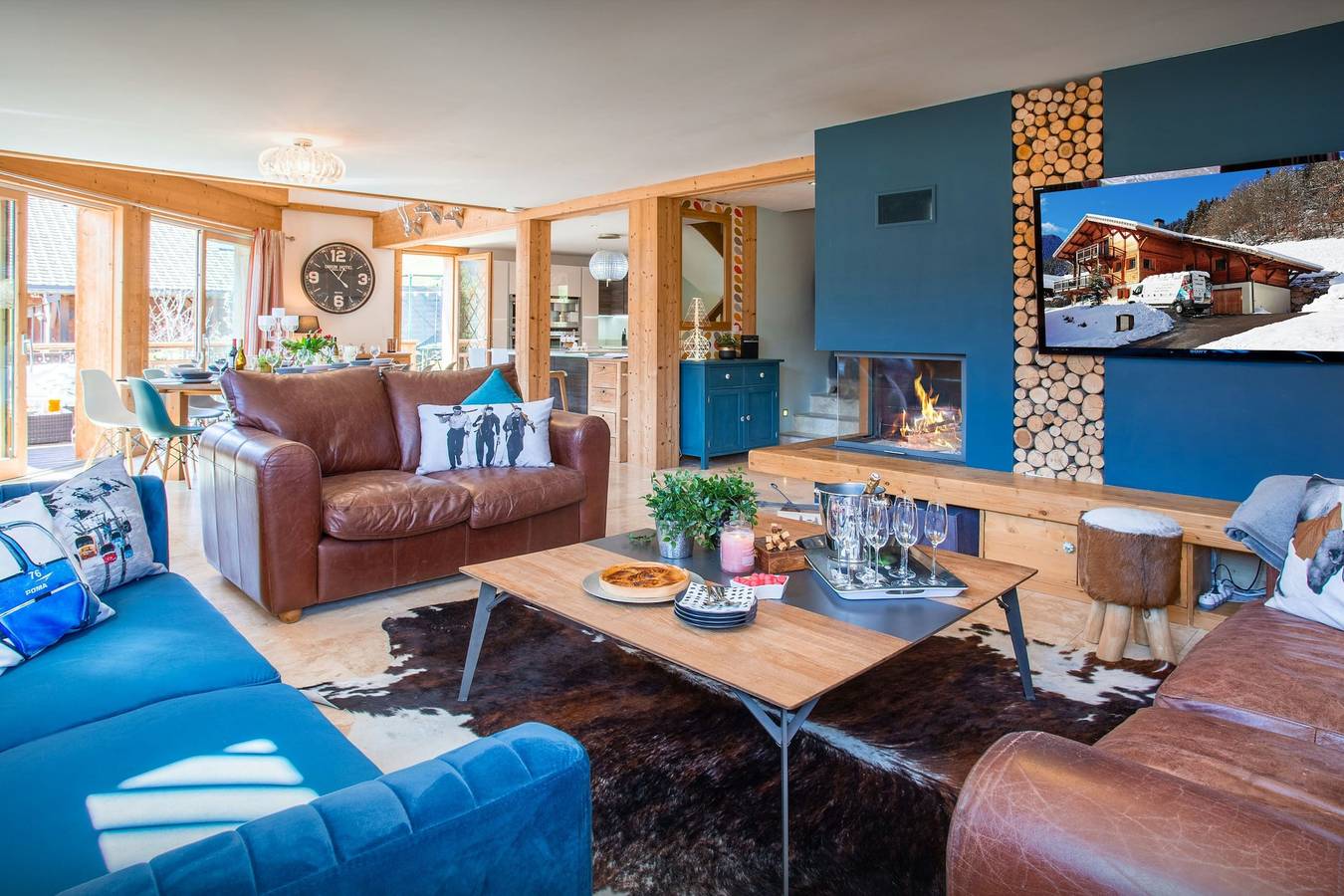 Chalet voor 14 personen met terras in Seytroux, Thonon-les-Bains en omgeving
