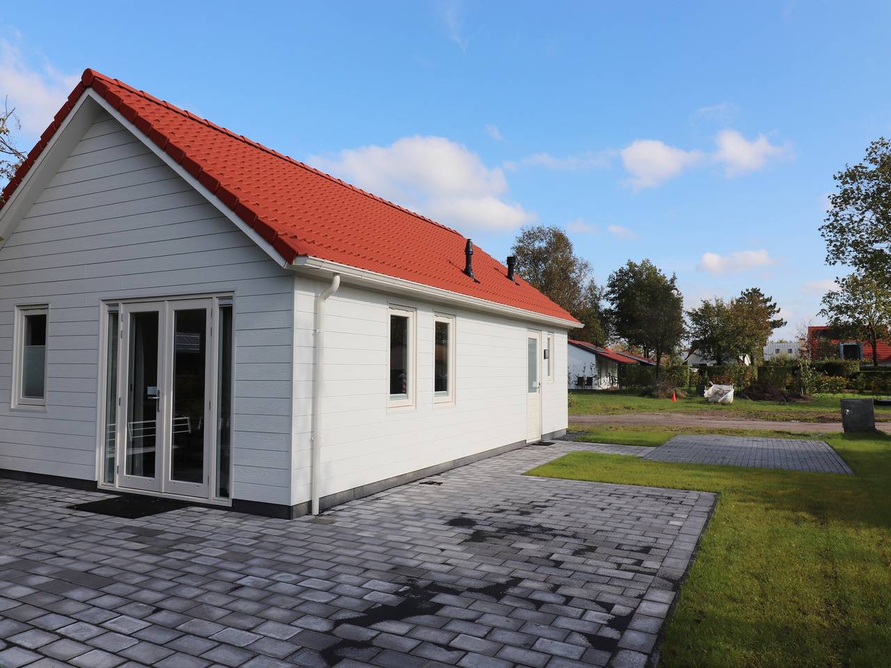 Chalet in Friesland mit Terrasse in Sint Nicolaasga, Ijsselmeer