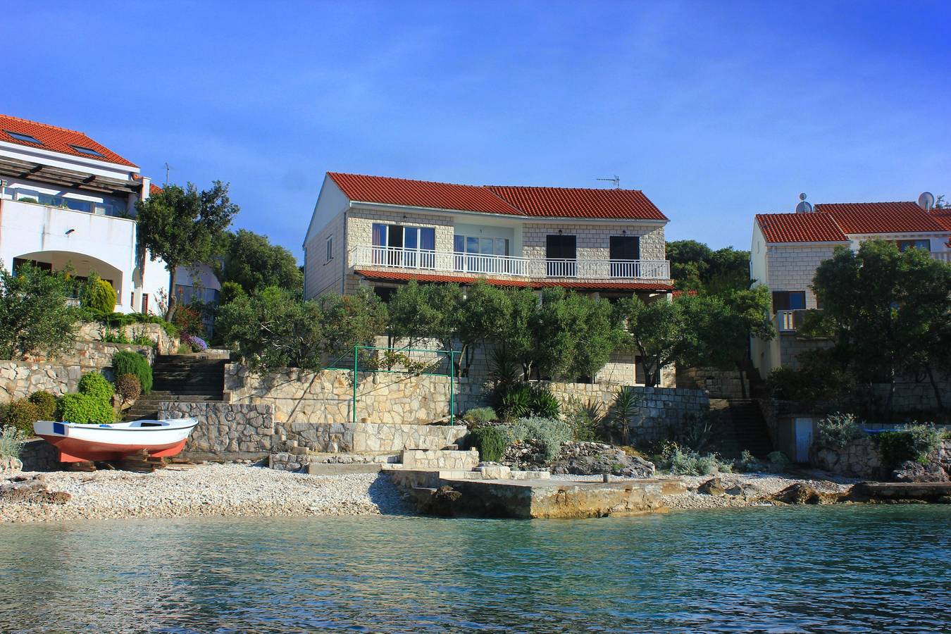 Ganze Wohnung, 1-Zimmer-Ferienwohnung am Strand Tri Zala (Korcula) A-174-a in Zrnovska Banja, Korcula