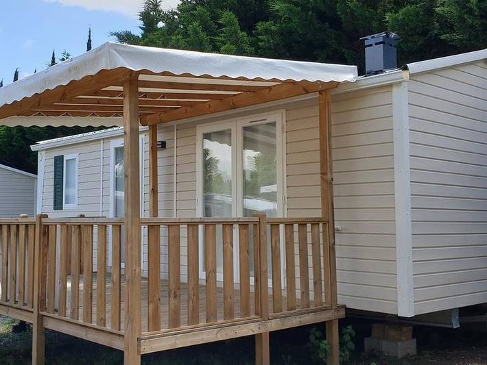 Mobil home pour 4 personnes, avec bassin pour enfant à Vogüé - 2