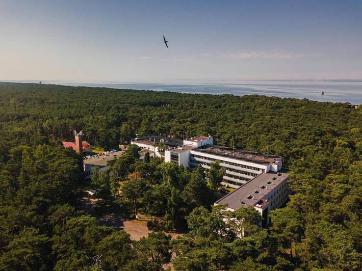 Ośrodek wypoczynkowy dla 2 osób, z Balkon i Taras oraz Ogród i Sauna w Jurata (Jastarnia)