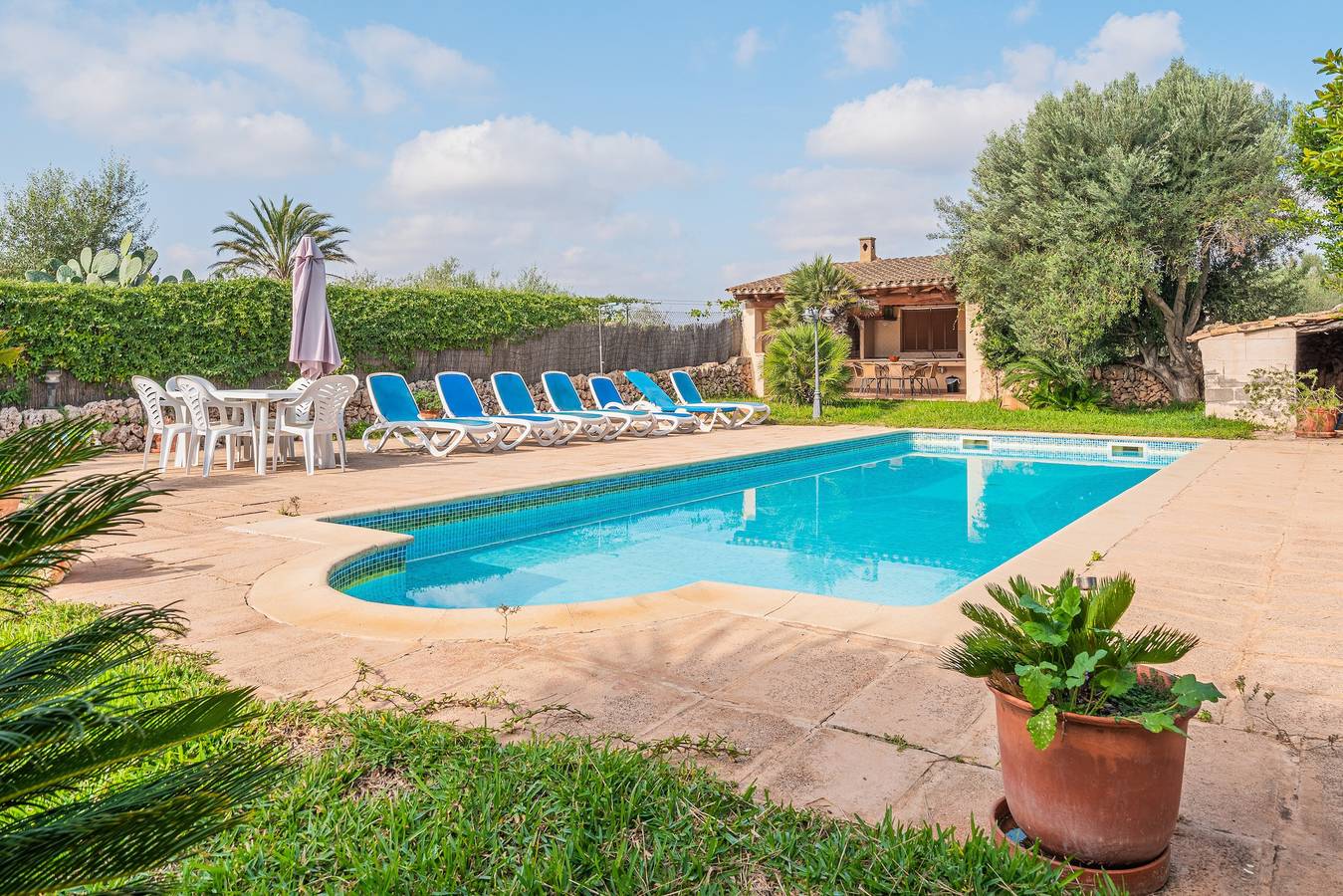 Casa de campo "Can Miquel des Revellar" con vistas a la montaña, piscina y Wi-Fi in Campos, Mallorca Sur