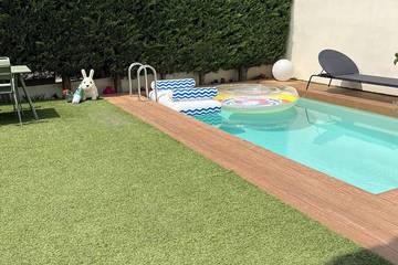 Gîte pour 4 personnes, avec jardin à Lattes