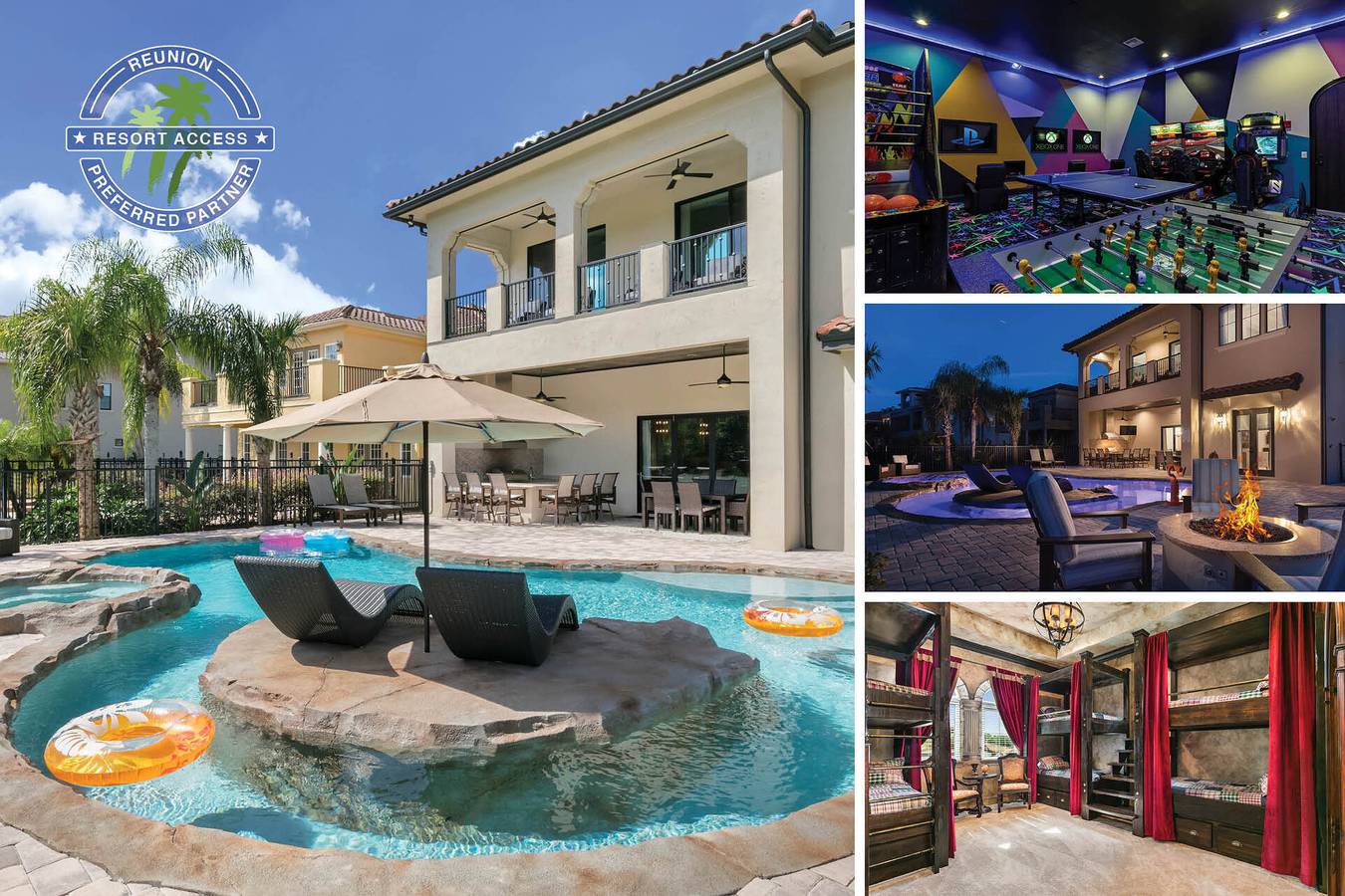 Villa for 24 Guests in Reunion (FL), Four Corners